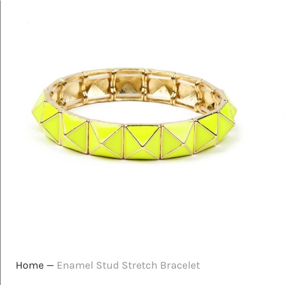 Amrita Singh Enamel Stud Stretch Bracelet